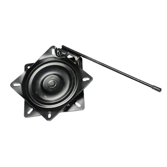 GARELICK Support de Siège de Bateau 75116 s'Adapte à la Plupart des Motifs de Trous de Siège Standard; Pivotant Uniquement; Rotation à 360 Degrés; Noir; Acier; Verrouillage