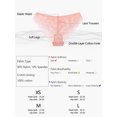 thumbnail image 5 of Plus Size Floral Lace Panties for Women Retro Seamless Briefs Underwear Light Pink M, 5 of 5