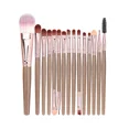 thumbnail image 4 of Juego de 15 brochas de maquillaje de alta calidad, color negro y dorado, 4 of 5