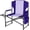 Deep Purple, variant on Oversized Directors Camping Chair Support 600 LBS, Heavy Duty Folding Outdoor Chairs with Detachable Side Pocket and Adjustable Side Table for Outside Beach,Lawn,Fishing (Black)