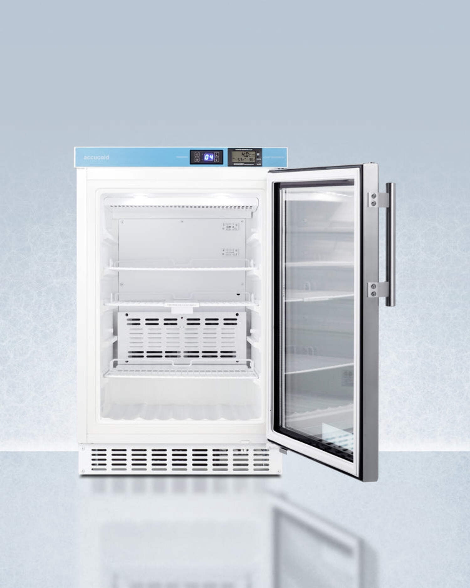 Accucold ACR46GLCAL 20" Built-In Glass Door Pharmacy Refrigerator, 2.65 Cu.Ft., NIST Certified
