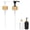 Black and White, variant on 2Pcs Replacement Pumps Dispenser Replacement Pumps for Soap Dispensers Black Plastic Bamboo Dispenser Pumps for Soap, Lotion, Shampoo, Kitchen and Bathroom (Black)