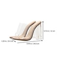 thumbnail image 3 of 1 par de tacones altos transparentes de moda para mujer, sandalias de verano, 3 of 7