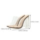thumbnail image 3 of 1 par de tacones altos transparentes de moda para mujer, sandalias de verano, 3 of 7