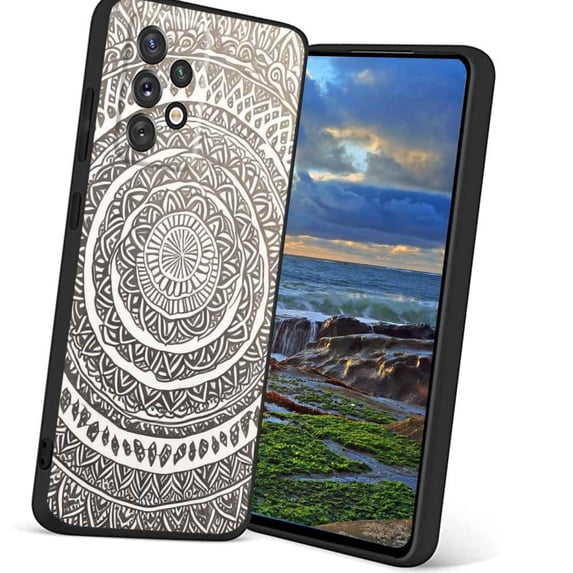 Mandala-Design-199 Phone Case, Degined for Samsung Galaxy A52 5G Case Men Women, Flexible Silicone Shockproof Case for Samsung Galaxy A52 5G