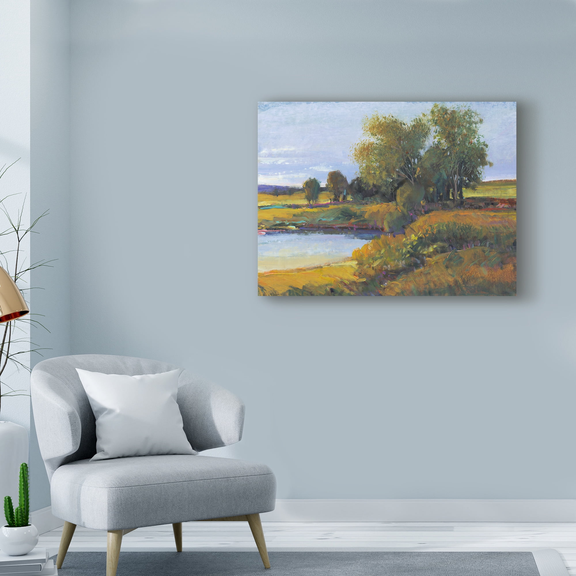 Trademark Fine Art 'Trees Reflection I' Canvas Art by Tim OToole