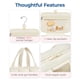 thumbnail image 5 of Neceser BAGSMART Travel con organizador de joyas, color beige, 5 of 7