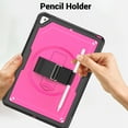 thumbnail image 5 of Allytechgroup iPad A16 Case 11" 11th Gen 2025, iPad 10th Gen Case 10.9" 2022, Rotating Kickstand Shockproof Hand Strap + Shoulder Strap Drop Protection Rugged Case for iPad 11th 10th Gen,Rose, 5 of 11
