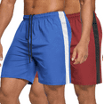thumbnail image 1 of COOFANDY Men's 2 Pack Gym Workout Shorts 7" Quick Dry Training Basketball Running Active Athletic Performance Shorts, 1 of 6