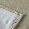thumbnail image 6 of TWOPAGES 52 W X 96 L Inch Drapery Pinch Pleated Top Blackout Curtain Soft Linen Textured Drape for Bedroom, 1 Panel, Grey Beige, 6 of 6