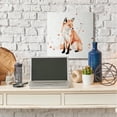 thumbnail image 2 of Stupell Home Décor Sitting Fox Watercolor Orange Animal Painting Canvas Wall Art by Victoria Borges, 2 of 5
