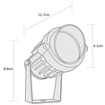 thumbnail image 4 of Estevez Proyector LED Exterior MINIMAL Negro 5.7W 3000K, Protección IP65, Dirigible, 4 of 7