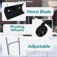 thumbnail image 3 of CASL Brands Pelle à Neige Roulante Robuste avec Roues en Plastique et Manche en Aluminium Réglable - 26 Pouces, 3 of 10