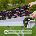 thumbnail image 6 of Square Tablecloth with Elastic Edges 34 * 34 Inch Waterproof Pioneer Colorful Floral Table Cover Washable Indoor and Outdoor for Party Kitchen Dinner Banquet Patio Picnic, 6 of 6