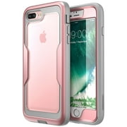i-Blason iPhone 8 Plus Case, [Heavy Duty Protection] [Magma Series] Full body Bumper Case (Rose Gold) iPhone 7 Plus Case