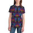 thumbnail image 3 of Wukai Mandalas Dragonfly Youth Unisex Short Sleeve T-Shirt for Boys, Girls, Teens, and Kids-Small, 3 of 7