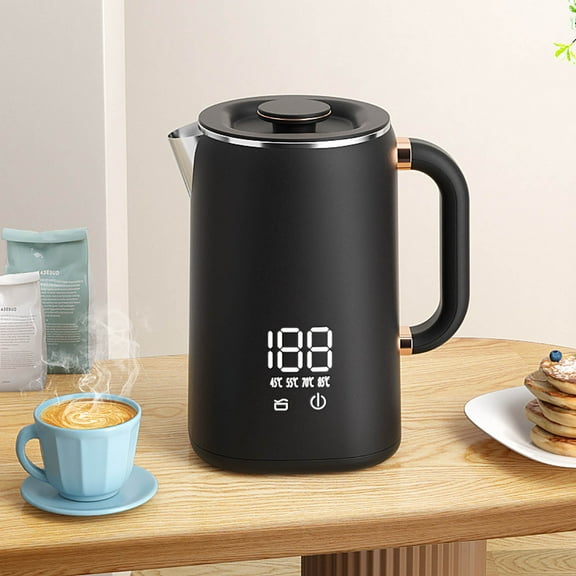 LiUMX Large Capacity Smart Electric Kettle with Multi-Temperature Settings | Fast Boiling Automatic Temperature Control | 1.7L Stainless Steel Water Kettle for Tea Coffee & Kitchen