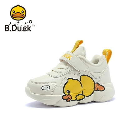 

B.Duck Toddler Kids Plush Sneakers With Cute Duck Print For Fall Winter New