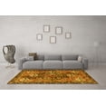 thumbnail image 3 of Ahgly Company Machine Washable Indoor Rectangle Persian Yellow Traditional Area Rugs, 8' x 10', 3 of 4