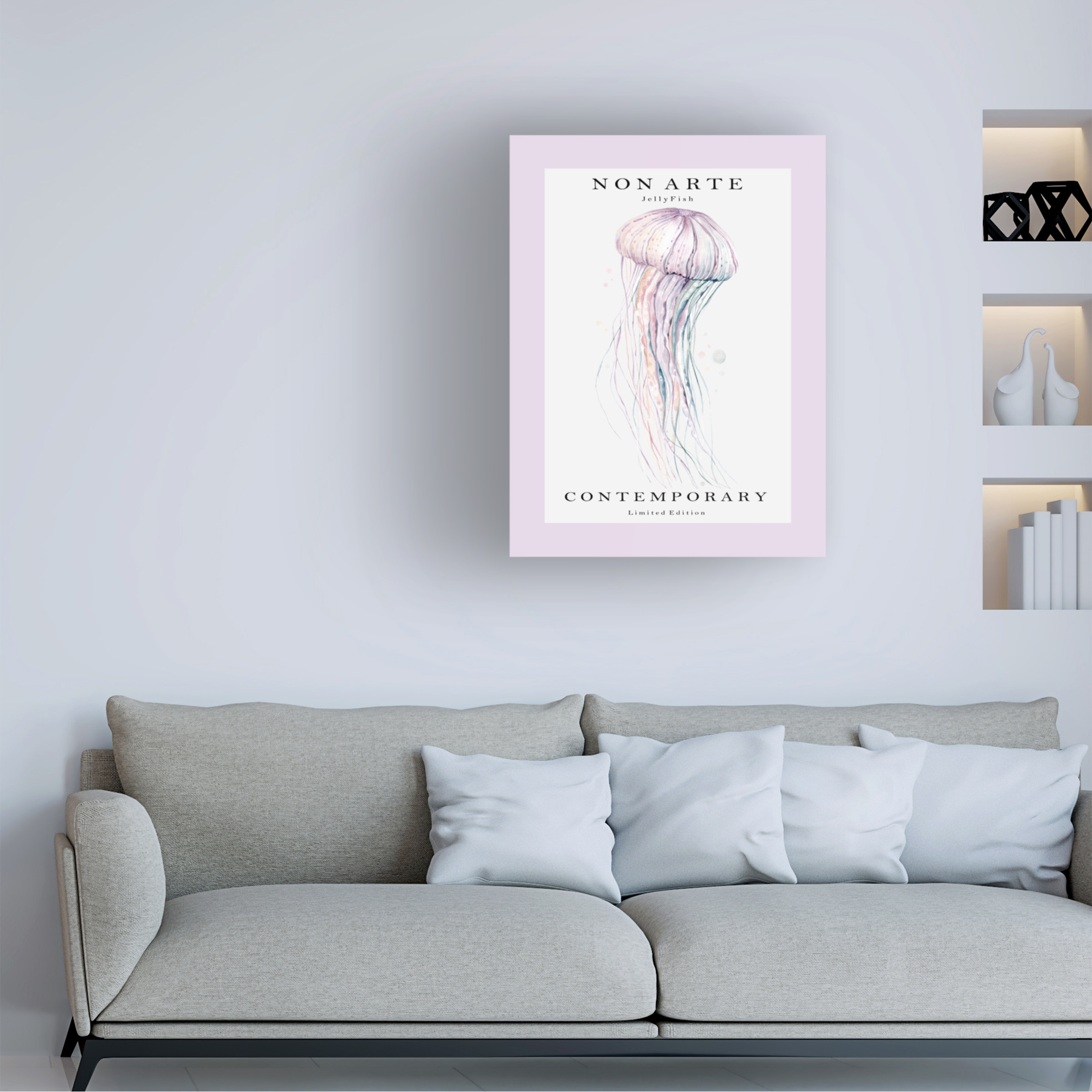 Rikke Londager Boisen 'Non Arte Jellyfish' Canvas Art