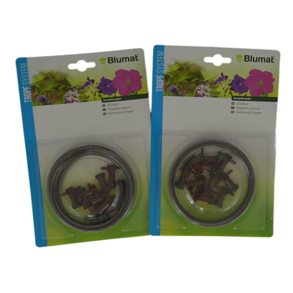 Sustainable Village Blumat 10 Distributor Drippers with 3mm Tubing (2 Pack (3mm))