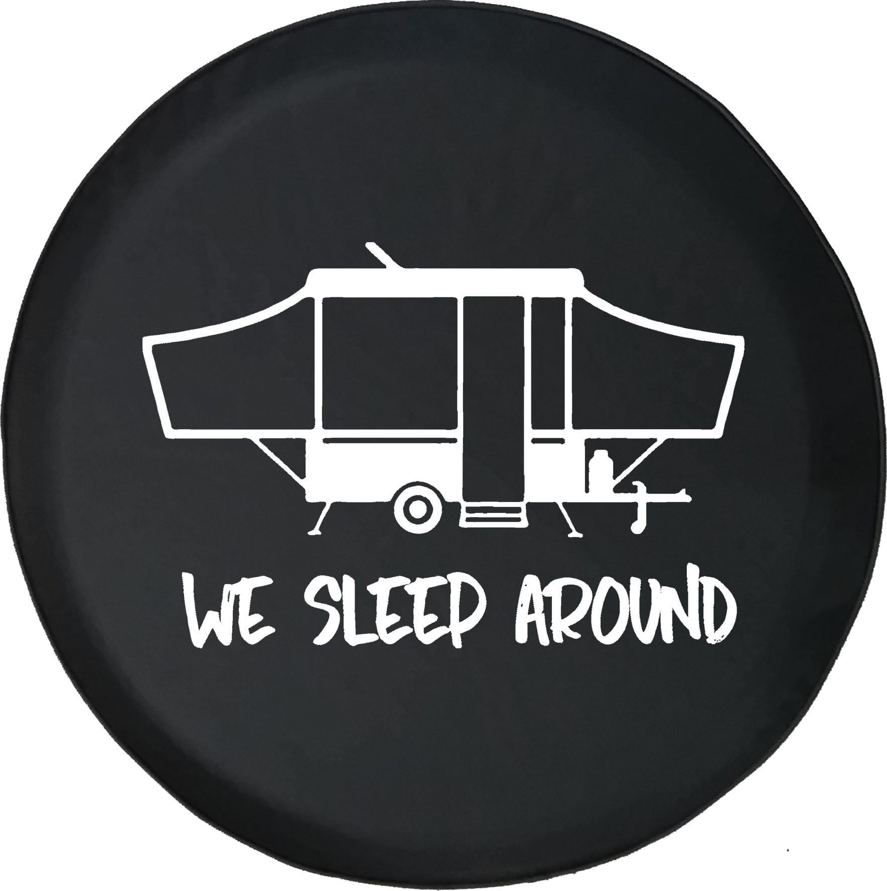 Black Tire Covers Tire Accessories for Campers, SUVs, Trailers, Trucks, RVs and More Compass