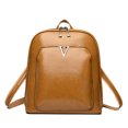 thumbnail image 1 of Mochilas de cuero para mujer, morrales Vintage de alta calidad para niñas, nueva Mochila de viaje de alta capacidad, bolso A Dos para mujer 2024, 1 of 6