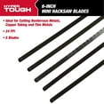 thumbnail image 3 of Hyper Tough 6-inch Mini Hacksaw Replacement Blades, 5-Piece, Steel,1292, 3 of 7