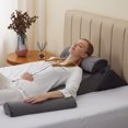 thumbnail image 4 of Juego de almohadas Bed Wedge de espuma viscoelástica ajustable Bedluxe, 4 unidades, 4 of 8