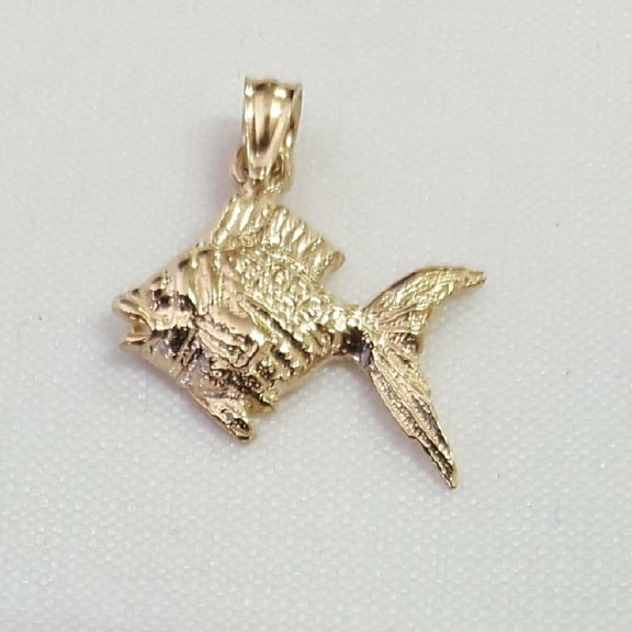 14K Yellow Gold Goldfish Pendant