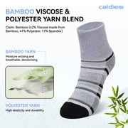LOFIR Bamboo Viscose Diabetic Socks, Wide Non Binding Neuropathy Socks for Women & Men, 5 Pairs Ankle Seamless Socks, Size 11–13