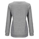 thumbnail image 4 of Camiseta Mujer Manga larga Cuello redondo Tops Poliéster Suéter deportivo Ropa con estampado informal, Gris, S Kearding AP003791-11, 4 of 6