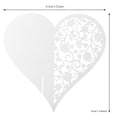 thumbnail image 4 of Tarjetas de Lugar de Nombre de Boda 50 Piezas de Forma de Corazón Blanco Tarjetas de Lugar de Nombre Hueco de Boda para Tarjeta de Copa de Vino Tarjeta de Mesa Tarjeta de ANGGREK Otros, 4 of 8