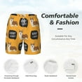 thumbnail image 6 of Picia Corgi pattern Mens Swim Trunks with Compression Liner Stretch Beach Shorts Quick Dry with Zipper Pockets No-Chafing Board Shorts-X-Large, 6 of 9