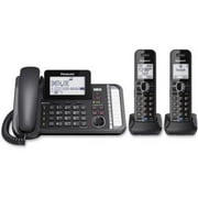 Panasonic KXTG9582B 2Line Cordless Expandable Telephone System w/ 2 Handset