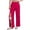Hot Pink #11, variant on Tear Away Pants for Women Elastic Waist Adaptive Pant 2026 Full Open Post Surgery Pants Side Split Lounge Open Bottom Trousers with Pockets M