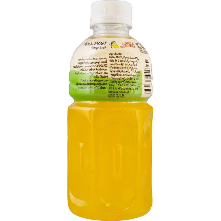 Mogu Mogu Juice, Mango & Coconut Juice, 10.8 Fl oz, 1 Ct 