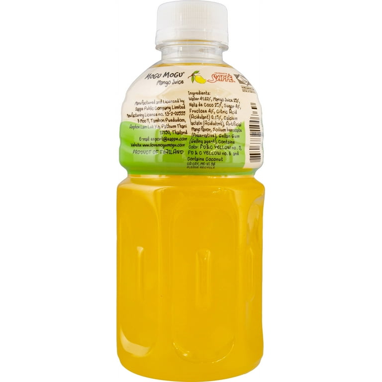 Mogu Mogu Juice, Mango & Coconut Juice, 10.8 Fl oz, 1 Ct - Walmart.com