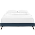 thumbnail image 4 of Platform Bed Frame, Queen, Azure Blue, Fabric, Hotel Bedroom, Modern Contemporary, HB38038, 4 of 5