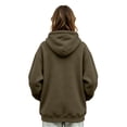 thumbnail image 4 of Stralyhd Zipper Cat Dog Pouch Hoodie for Women Cozy Soft Sweatshirt with Pet Pocket Fleece Pet Care Hoodie Long Sleeve Pet Carrier Pullover Brown M, 4 of 5