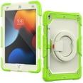 thumbnail image 5 of iPad 10.2 Case with Built-in Screen Protector, iPad 9th Gen Case/iPad 8th Gen Case/iPad 7th Gen Case, Dteck Heavy Duty Rugged Shockproof Case Full Body Protection with 360 Ring Holder Grip,Green, 5 of 8