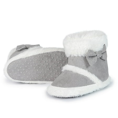 

HsdsBebe Baby Girls Boys Snow Warm Boots Infant Winter Booties Newborn Slip On Shoes for 3-18 Months