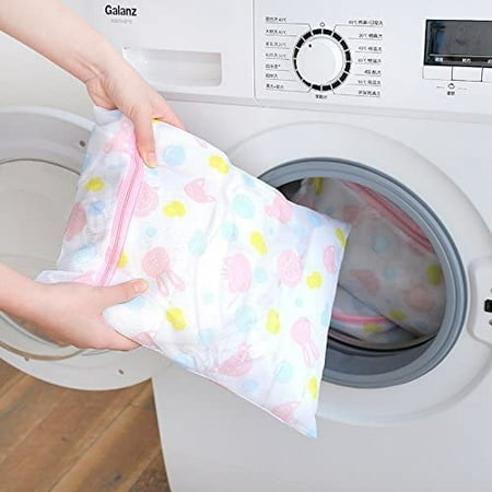 

5PCS Laundry Mesh Bags Delicates Wash Bags for Washing Machine Multi Size for Lingerie Blouse Pants Bra Underwear Socks Coat Travel Laundry Bag