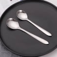 thumbnail image 4 of Juego de cucharas de cena de 12 piezas, juego de cucharas de acero inoxidable, para el hogar, cocina, restaurante, apto para lavavajillas, pulido espejo MFZFUKR BST3023368-3, 4 of 5