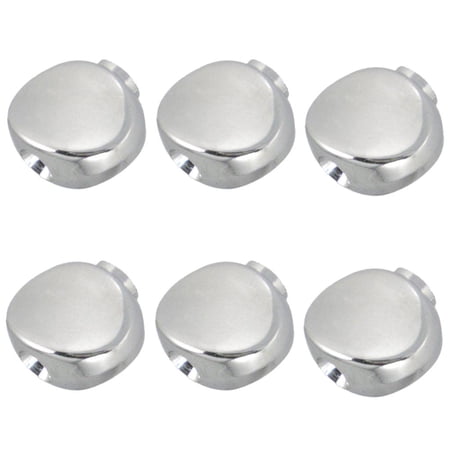 6 Pcs Zinc Alloy Peg Machine Heads Buttons Concave Knob Button