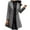 Gray, variant on asdoklhq Womens Plus Size Coats Clearance Women Fashion Long Sleeve Woolen Lapel Solid Color Long Jacket Coat