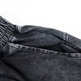 thumbnail image 5 of Men's 100% Cotton Vintage Acid Wash Knee Length Shorts, Elastic Drawstring High Waist Loose Casual Shorts with Side Pockets for Summer Streetwear Workout, 5 of 8