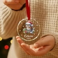 thumbnail image 4 of Personalized Owl Glass Ornament for Christmas Tree 2025, Owl Wearing Santa Hat Ornament Gifts for Boys Girls Friends, Custom Bird Lover Christmas Ornaments with Name/Year, Bird Themed Decor, 4 of 6