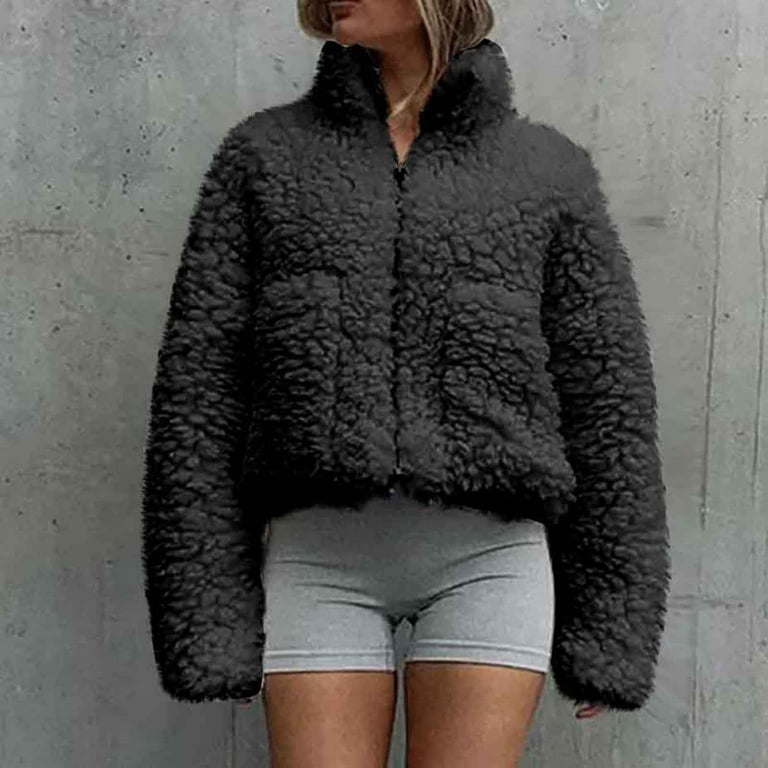 Fuzzy coat walmart sale