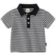 thumbnail image 1 of Gibobby Blusas Para Niñoses Camiseta de manga corta con estampado de letras a rayas para niños y niñas de verano(Negro, 12-18 Meses), 1 of 5